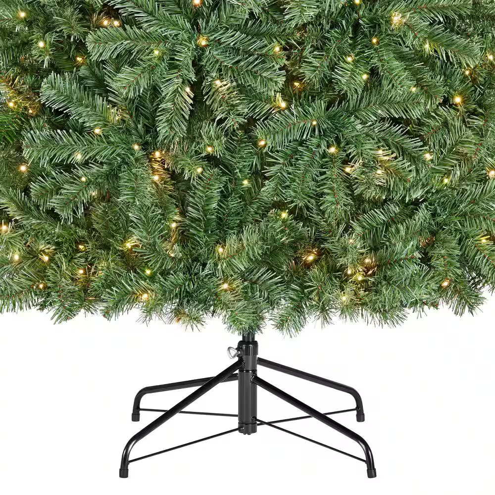7.5 Ft Festive Pine LED Pre-Lit Artificial Christmas Tree T9