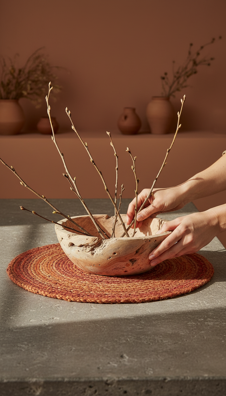 Wooden Bowl in use
