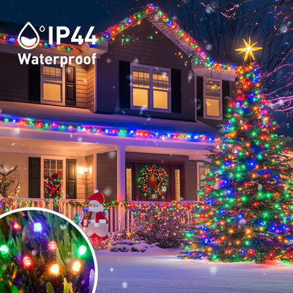 500 LED Multicolor Christmas Tree Lights Plug In