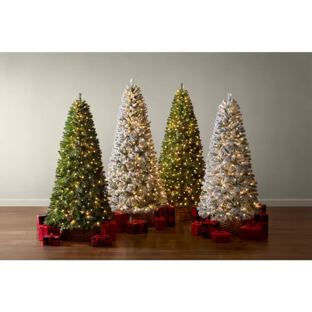7.5 Ft Festive Pine LED Pre-Lit Artificial Christmas Tree T9