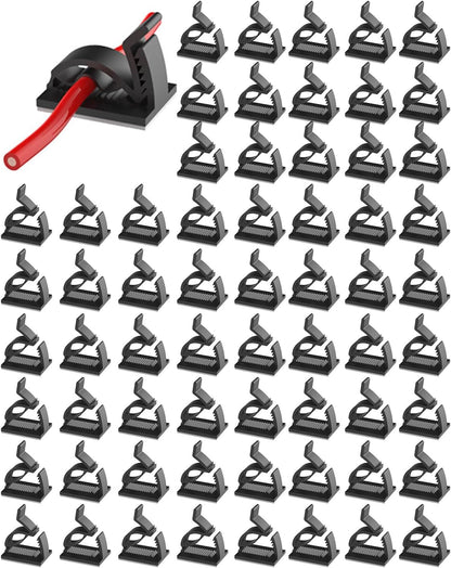 60PCS Hooks for Outdoor String Lights, Waterproof Cable Clips, Heavy Duty