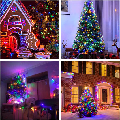 500 LED Multicolor Christmas Tree Lights Plug In