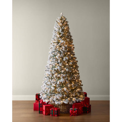 7.5 Ft Festive Pine LED Pre-Lit Artificial Christmas Tree T9
