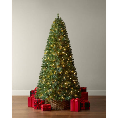 7.5 Ft Festive Pine LED Pre-Lit Artificial Christmas Tree T9